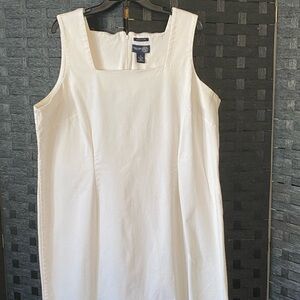 Venezia White Sleeveless Dress